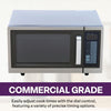 Commercial Microwave with Digital Touch Pad Control, 1 Cubic Feet Interior, Stainless Steel, 1000 Watts, UL and NSF Approved