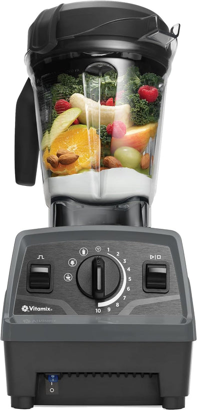 Explorian Blender with Programs, Professional-Grade, 64 Oz. Low-Profile Container, Slate (Renewed Premium)