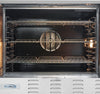 38 In. Full-Size Single Deck Commercial Natural Gas Convection Oven 54,000 BTU with Casters in Stainless-Steel (KM-CCO54-NGC)