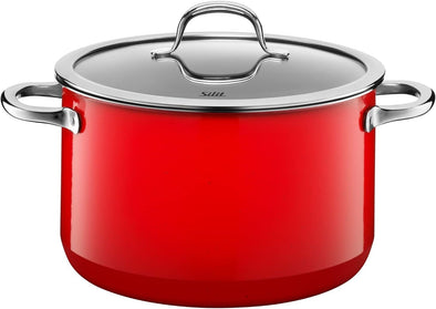 "Passion High Casserole with Lid, Red, 24 Cm