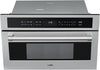 KM-CWO30-SS Built-In Microwave with Convection Oven and Air Fryer, 1000W Power with 10 Levels, UL Listed Capacity in Stainless-Steel, 30 In/1.6 Cu. Ft, Silver