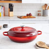 Enameled Cast Iron Signature Braiser, 5 Qt. , Cerise