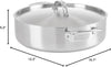 Culinary Professional 5-Ply Nonstick Everyday Pan, 6.4 Quart, Dishwasher, Oven Safe, Works on All Cooktops Including Induction