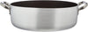 ALSA106S36 Professional Aluminium Anti-Adherent Casserole Pot 3 Mm. Thick with 2 Handles, Diameter-36 Cm, Silver