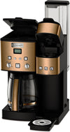 Single Serve + 12 Cup Coffee Maker, Offers 3-Sizes: 6-Ounces, 8-Ounces and 10-Ounces, Stainless Steel, SS-15CP, Copper