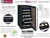 15" Wide Flexcount II Tru-Vino 30 Bottle Single Zone Stainless Steel Right Hinge Wine Refrigerator