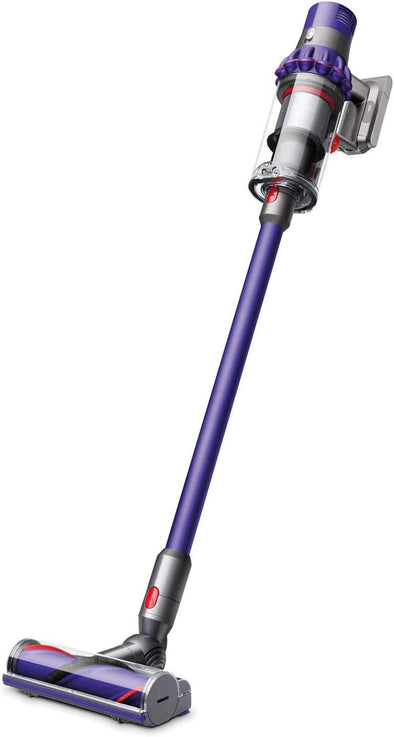 V10 Cordless Stick Vacuum Cleaner: 14 Cyclones, Fade-Free Power, Whole Machine Filtration, Hygienic Bin Emptying, Wall Mounted, up to 60 Min Runtime, Purple