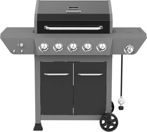 5-Burner Propane Gas Grill with Side Burner, 62,000Btus, 620.76 Sq. In. Cooking Space, Perfect for Outdoor Cooking & Grilling, Bbqs, Patios, Backyards, Tailgating, 720-1095