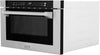 24" 1.2 Cu. Ft. Built-In Microwave Drawer with a Traditional Handle in Stainless Steel