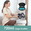 Robot Vacuum Cleaner,2800Pa Suction,720Ml Large Capacity,120 Mins Runtime,Self-Charging Slim Robotic Vacuums,App/Voice/Remote Control,No Entanglement Suction Port Ideal for Pet (Black)