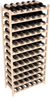 , 72 Bottle Premium Stackable Wood Wine Rack with Display Top, Easy Assembly, Durable Freestanding Wine Rack or Wall Mounted Wine Rack, Handcrafted in USA, Pine (Unstained)