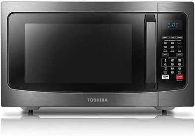 EC042A5C-BS Microwave Oven with Convection Function, Smart Sensor, Easy-To-Clean Stainless Steel Interior and ECO Mode, 1.5 Cu. Ft. , 1000W, Black Stainless Steel