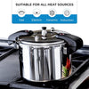 12 Quart Pressure Cooker Stainless Steel - Large Canning Pot with Lid for Home, Commercial Use - Easy to Clean Induction Stove Top Pressure Canner, Can Cooker - SG Certificate QCP412