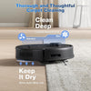 DEEBOT N30 Omni Robot Vacuum and Mop, 10000Pa Suction, Truedge Adaptive Edge Mopping, Zerotangle 2.0 Technology, Hot Air-Drying, Self-Emptying, Auto-Lift Mopping, Obstacle Avoidance