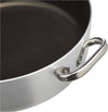 ALSA106S36 Professional Aluminium Anti-Adherent Casserole Pot 3 Mm. Thick with 2 Handles, Diameter-36 Cm, Silver