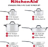 5-Ply Clad Stainless Steel Cookware Pots and Pans Set, 10 Piece, Polished Stainless