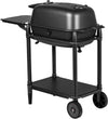 PK300-BCX Portable Charcoal BBQ Grill and Smoker, Aluminum Outdoor Kitchen Cooking Barbecue Grill for Camping, Backyard Grilling, Park, Tailgating, Graphite/Black