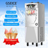 3600W Commercial Ice Cream Maker Machine, 11-12.2 Gal/H Yield, 2+1 Flavors Soft Serve Machine W/Two 8L Hoppers 2.5L Cylinders Puffing Pre-Cooling & Frequency Conversion