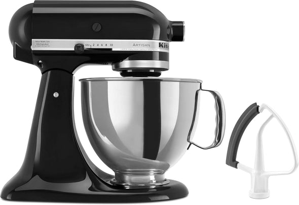 KSM150FEOB Value Bundle Artisan 5 Quart Stand Mixer, Onyx Black