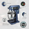 Commercial WSM20L 20 Qt Planetary Counterop Mixer 1 Hp, 120V, 1100 Watts, 5-15 Phase Plug, Blue, 21.8" Wide, 21.8 Deep, 28.7" High