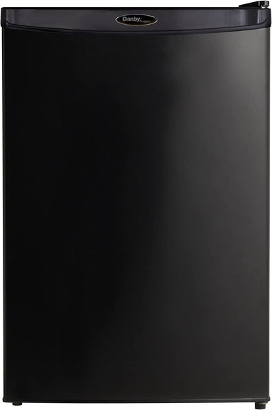 Designer DAR044A4BDD-6 4.4 Cu.Ft. Mini Fridge, Compact Refrigerator for Bedroom, Living Room, Bar, Dorm, Kitchen, Office, E-Star in Black