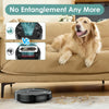 Robot Vacuum Cleaner,2800Pa Suction,720Ml Large Capacity,120 Mins Runtime,Self-Charging Slim Robotic Vacuums,App/Voice/Remote Control,No Entanglement Suction Port Ideal for Pet (Black)