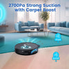 Robot Vacuum and Mop with Self-Empty Base-Laser Navigation, 2700Pa Suction, App-Controlled, 250-Minute Runtime, Alexa & Google Assistant Compatible