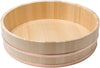 S3197, Japanese Hangiri Sushi Rice Mixing Bowl Tub for Sushi Restaurant Sushi Oke Sawara Cypress Wood 23.6 Inches Diameter, Made in Japan