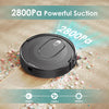 Robot Vacuum Cleaner,2800Pa Suction,720Ml Large Capacity,120 Mins Runtime,Self-Charging Slim Robotic Vacuums,App/Voice/Remote Control,No Entanglement Suction Port Ideal for Pet (Black)