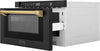 Autograph Edition 24" 1.2 Cu. Ft. Built-In Microwave Drawer in Black Stainless Steel and Polished Gold Accents