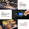 ZPG 550B2 2024 Upgrade Wood Pellet Smoker, 8 in 1 BBQ Grill with Latest PID Technology LCD Controller, Auto Temperature Control, Meat Probe, 553 Sq in Black