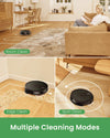 Robot Vacuum and Mop Combo, 2 in 1 Mopping Robot with Watertank and Dustbin, Gyro Navigation, Max 120Mins, App/Voice/Remote, Self-Charging Robotic Vacuum Cleaner, Good for Hard Floor, Low-Pile Carpet