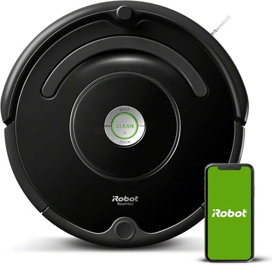 Roomba Vac Robot Vacuum (Q0120) - Easy to Use, Power-Lifting Suction, Multi-Surface Cleaning, Smart Navigation Cleans in Neat Rows, Self-Charging, Alexa, 675