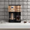 Single Serve + 12 Cup Coffee Maker, Offers 3-Sizes: 6-Ounces, 8-Ounces and 10-Ounces, Stainless Steel, SS-15CP, Copper