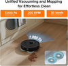 Qrevo plus Robot Vacuum and Mop with Flexiarm Design Edge Mopping, Self-Emptying, 10 Mm Liftable Mops, Auto Mop Washing & Drying, Reactive Tech Obstacle Avoidance, 7,000 Pa Suction, Black