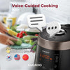 CRP-P1009SB 10-Cup (Uncooked) / 20-Cup (Cooked) Heating Pressure Rice Cooker & Warmer with Nonstick Inner Pot, 13 Menu Modes, Fuzzy Logic Tech, 3 Voice Guide, Auto Clean (White)