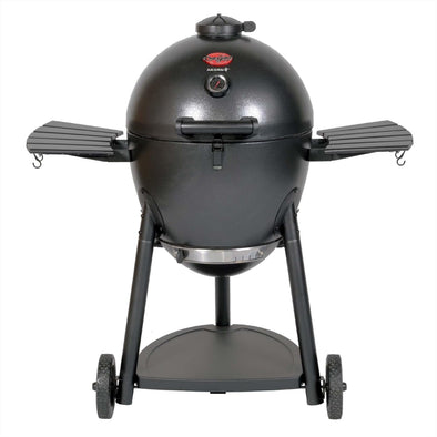 ® AKORN® Kamado Charcoal Grill and Smoker with Cast Iron Grates, Warming Rack and Locking Lid with 445 Cooking Square Inches in Graphite, Model E16620