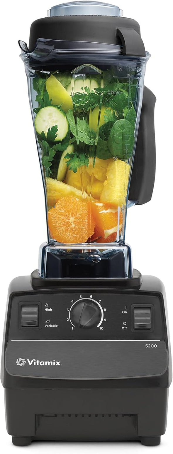 5200 Blender, Professional-Grade, Container, Self-Cleaning 64 Oz, Black/Grey