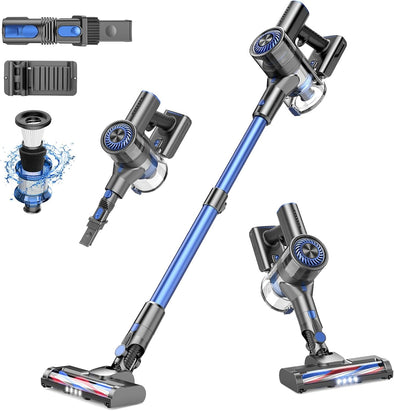 Vacuum Cleaner for Home, Cordless Vacuum Cleaner with 80000 RPM High-Speed Brushless Motor, Max 40 Mins Runtime, 5 Stages High Efficiency Filtration Vacuum for Hard Floors