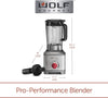 Pro-Performance Blender, 64 Oz Jar, 4 Program Settings, 12.5 AMPS, Blends Food, Shakes and Smoothies, Red Knob, Stainless Steel (WGBL200S)