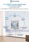 Winbot W1 Pro Window Cleaning Robot, Intelligent Cleaning with Dual Cross Water Spray Technology, Win SLAM 3.0 Path Planning, 2800Pa Suction Power, Edge Detection Technology, App Control,Grey