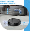 Robot Vacuum and Mop Combo with App/Voice Control, Robot Vacuums Cleaner and Mop 2 in 1, Robotic Vacuum Tangle-Free, Daily Schedule, Vacuum Robot Cleaner and Mop Combo for Home