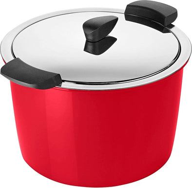 Hotpan Serving Casserole Pot, 5 Litre/22 Cm, Red