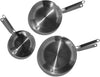 X Eater 3 Piece Fry Pan Set | Made in USA | 5-Ply Fully Clad Stainless Steel Pan | Stay Cool Handle Design | Induction Ready & Non-Toxic Pan