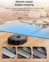 J20 Robot Vacuum with All-In-One Station, Robotic Vacuum and Mop Combo, 8000Pa Suction, Auto Mop Washing & Drying, Self-Emptying, 3D Obstacle Avoidance, Cycling Belt-Mop Design