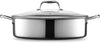 Hybrid Nonstick Sauté Pan and Lid, Chicken Fryer, 7-Quart, Dishwasher and Oven-Safe, Compatible with All Cooktops