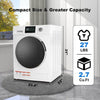 Ventless Washer and Dryer Combo 2.7 Cu.Ft, 24 Inch All-In-One Washing Machine and Dryer 2-In-1 120V Compact for Apartment Home Dorm RV, 26.7 LBS Load Small Clothes Washer with 16 Laundry Program