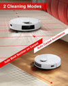 C12 Robot Vacuum Cleaner and Mop, 8000Pa Strong Suction, Zerotangle Brush, Smart Navigation, Self-Charging, Work with Alexa, White