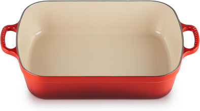 Enameled Cast Iron Signature Rectangular Roaster, 5.25 Qt. (11.7" X 16.8") , Cerise