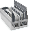 Nonstick Ceramic Bakeware Set (11 Pieces) - Baking Sheets, Assorted Baking Pans, Cooling Rack, & Storage - Aluminized Steel Body - Non Toxic, PTFE & PFOA Free - Gray